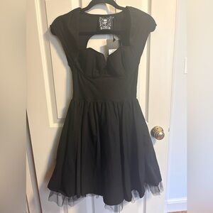 Killstar Gothic Black Party Dress